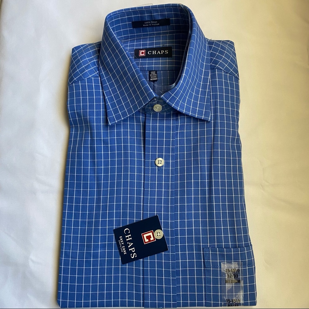 Chaps | Easy Care| 100% cotton dress shirt - 151/2 32/33